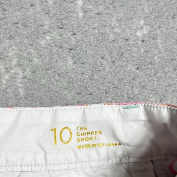 Lily Pulitzer Shorts Womens 10 Pink White Floral Chipper Shorts Pockets 9 in - Picture 12 of 15